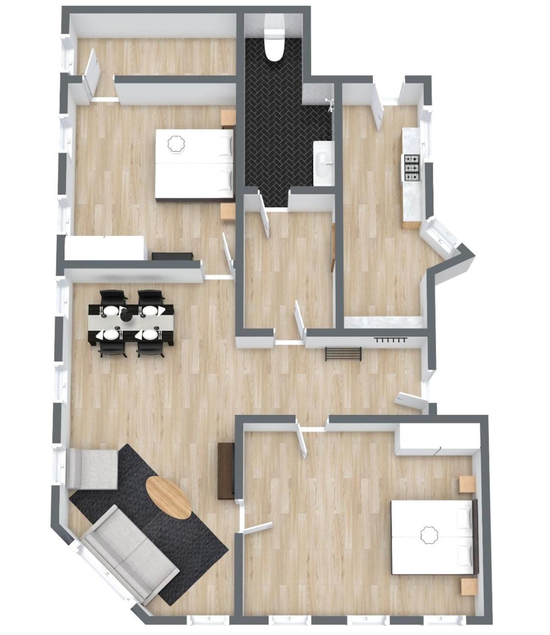 Spacious Tivoli Gardens Apartment W 3 Bedrooms 哥本哈根 外观 照片